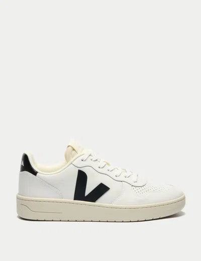 VEJA VEJA WOMEN'S V-10 LEATHER TRAINERS