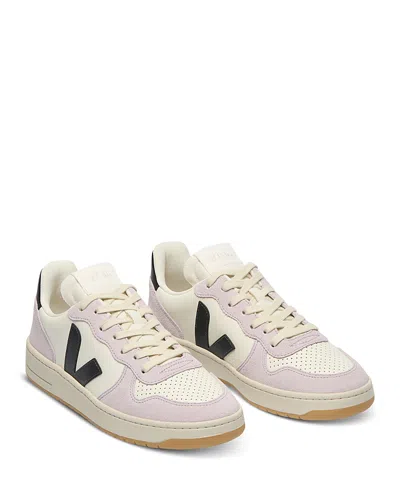 Veja Women's V-10 Prime Leather Sneakers In White