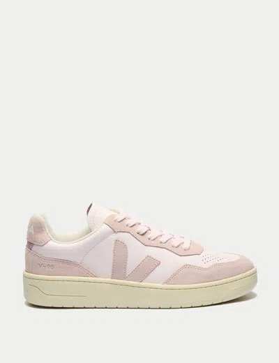 Veja Women's V-90 Leather Trainers
