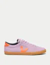 Veja Volley Suede Leather Sneaker In Orchid Fury Natural In Blue