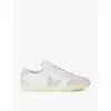 Veja Volley Sneakers In White Suede And Leather In White