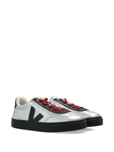 Veja Kids' X Jelly Mallow Small Volley Sneakers In Silver