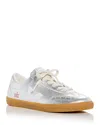 Veja Nk Collaboration Metallic Leather Sneakers In Silver White