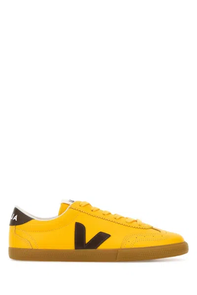 Veja Yellow Leather Volley O.t. Sneakers