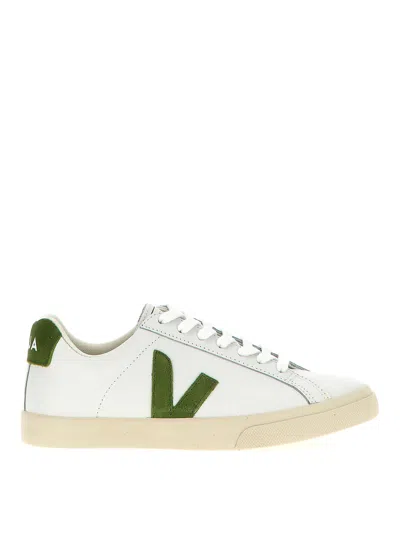 Veja Esplar Leather Sneakers White Kiwi