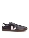 Veja Panenka Black Sneaker With Logo On The Side And Contrasting Heel In Leather Unisex In Black