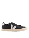 Veja Campo Leather Logo Patch Sneakers In Multi