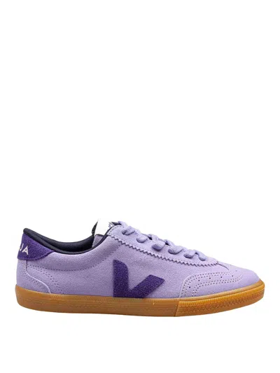 Veja Volley Sneakers In Viola Suede In Purple