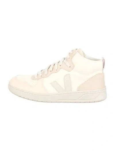 Pre-owned Vejas Leather Sneakers In White