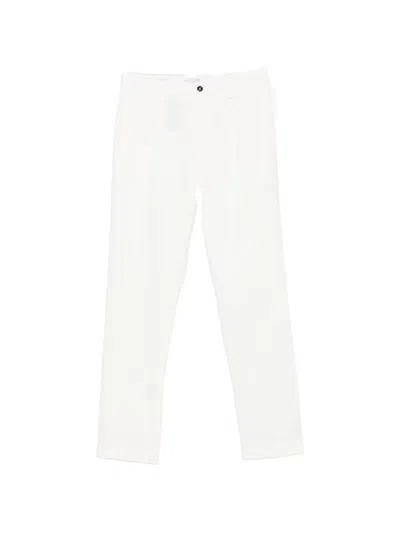 Vela Shop Belt-loops Tailored Trousers In White