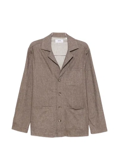 Vela Shop Patch-pocket Long-sleeve Shirt In Brown