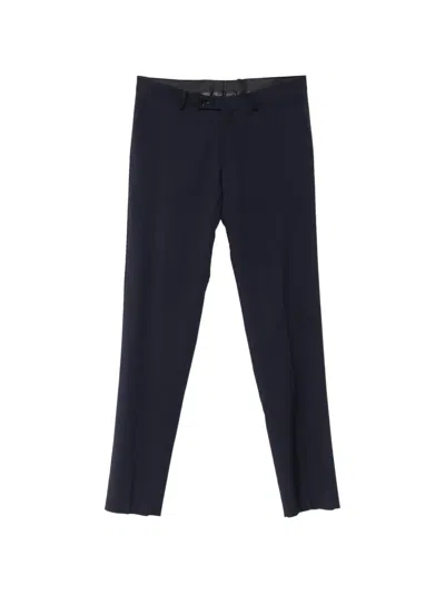 Vela Shop Pressed-crease Tailored Trousers In Blue