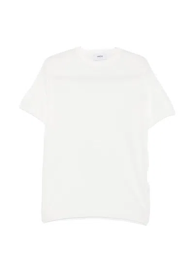 Vela Shop Short-sleeve Crew-neck Sweater In White