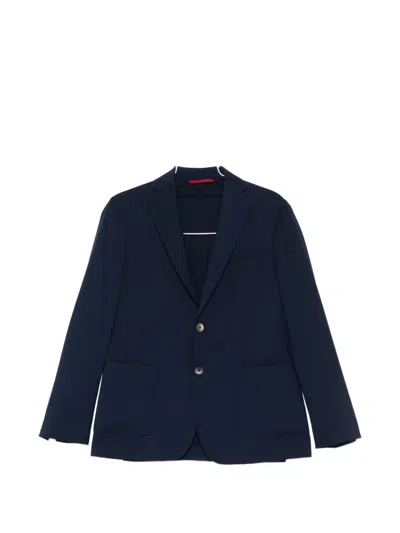 Vela Shop Single-breasted Patch-pocket Suit In Blue