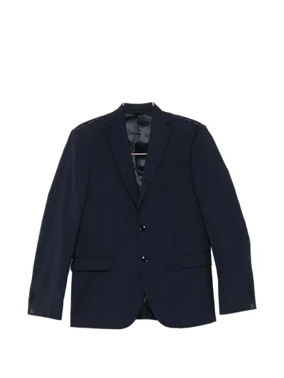 Vela Shop Single-breasted Tailored-cut Suit In Blue