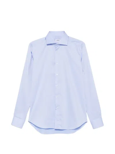 Vela Shop Spread-collar Button-up Shirt In Blue