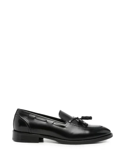 Vela Shop Tassel-detail Leather Loafers In Black