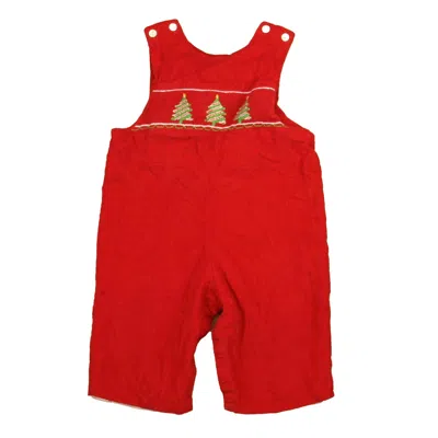 Velani Classics Kids' Boys Red Christmas Tree Romper