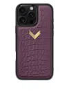Velante Alligator-texture Iphone 16 Pro Max Phone Case In Purple