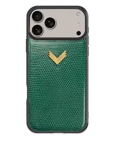 Velante Card-slot Leather Iphone 17 Pro Max Phone Case In Gray