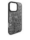 Velante Crocodile-texture Iphone 16 Pro Max Phone Case In Black