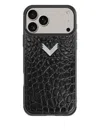 Velante Crocodile-texture Iphone 17 Pro Case In Black