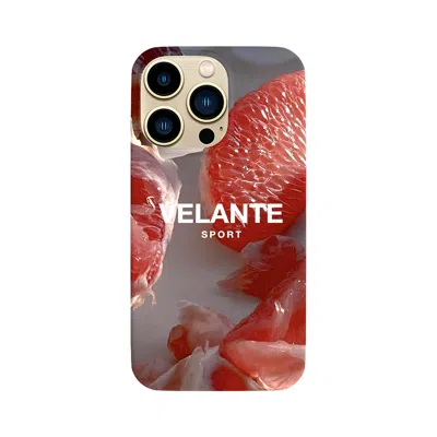 Velante Graphic Phone Case - Rosewater In Burgundy