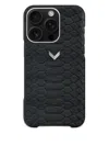 Velante Iphone 16 Pro Python Leather Phone Case In Blue
