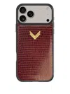 Velante Leather-textured Iphone 17 Pro Max Phone Case In Brown