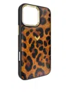 Velante Leopard-print Iphone 16 Pro Max Case In Brown
