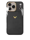 Velante Montserrat Iphone 17 Pro Max Saffiano-leather Phone Case In Gray