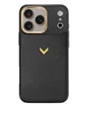 Velante Montserrat Iphone 17 Pro Saffiano-leather Phone Case In Black