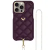 Velante Pink / Purple Calf Leather Phone Case, Kanda Texture, Purity Edition, Gold, Royal Purple In Pink/purple