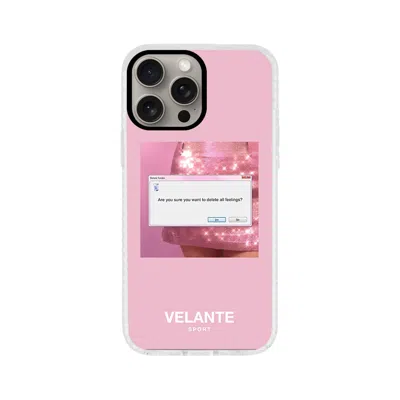 Velante Pink / Purple / White Graphic Phone Case - Delete Feelings