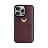 Velante Red / Black Calf Leather Phone Case, Lizard Texture, Gold - Rock In Red/black