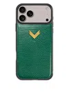 Velante Snakeskin Iphone 17 Pro Phone Case In Green