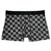 Velarof Men's Black Digitalise Ichimatsu Boxer Brief In Black