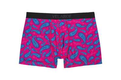 Velarof Men's Pink / Purple Love Paisley In Pink/purple