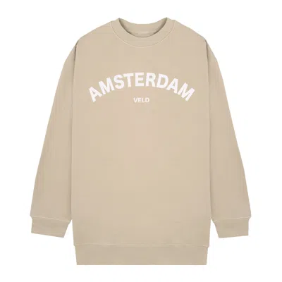 Veld Women's Neutrals  Amsterdam Crew Neck - Beige