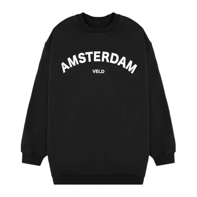 Veld Women's  Amsterdam Crew Neck In Black