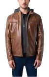 Velez Belmont Leather Jacket For Men Wit In Honey