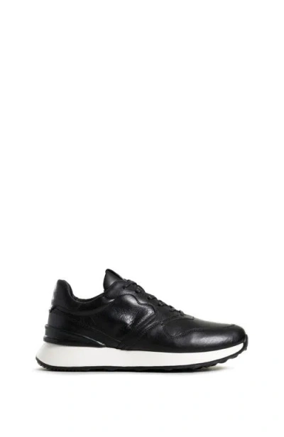 Velez Cooper 3 Leather Sneakers With Contrast Spoiler In Black