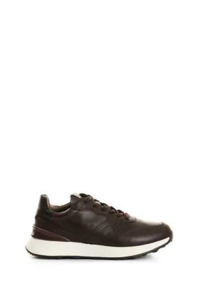 Velez Cooper 3 Leather Sneakers With Contrast Spoiler In Brown