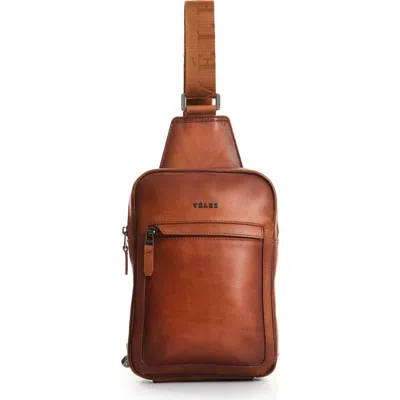 Velez Full Grain Leather Crossbody Bag Sling Shoulder Bags In Brown