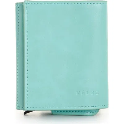 Velez Garry Tech Leather Card Holder In Blue