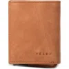 Velez Garry Tech Leather Card Holder In Brown