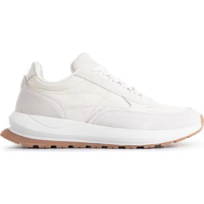 Velez Leather And Textile Sneakers Sporty Look In Neutral