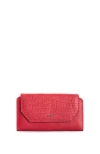 Velez Leather Bifold Large Wallet In Red