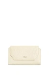 Velez Leather Bifold Large Wallet In White