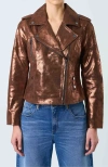 Velez Leather Biker Jacket For Women